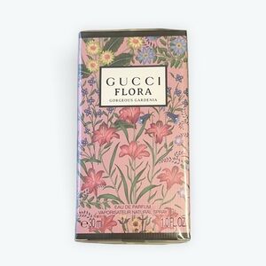 NEW UNOPENED Gucci Flora Gorgeous Gardenia Perfume with Floral Design